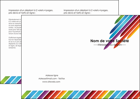 exemple depliant 2 volets  4 pages  texture contexture fond MFLUOO52759