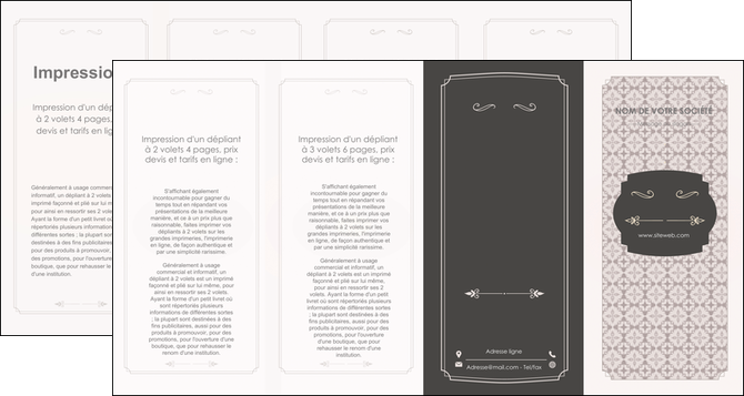 exemple depliant 4 volets  8 pages  texture contexture fond MIFCH52973