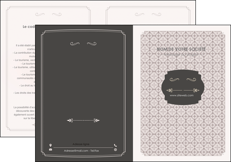 personnaliser modele de depliant 2 volets  4 pages  texture contexture fond MIFCH52979
