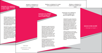 personnaliser modele de depliant 4 volets  8 pages  texture contexture structure MLIGCH53451