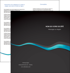 modele en ligne depliant 2 volets  4 pages  texture contexture structure MLIG53911