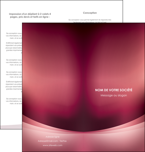creation graphique en ligne depliant 2 volets  4 pages  texture contexture structure MIDBE54711