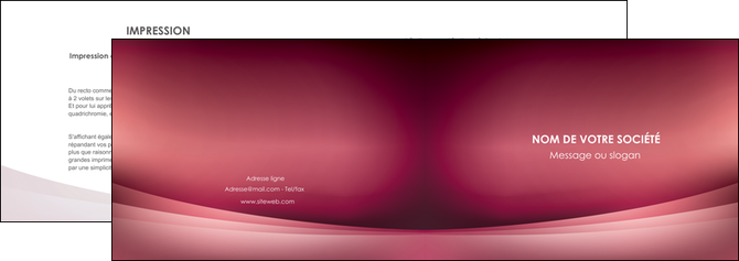creer modele en ligne depliant 2 volets  4 pages  texture contexture structure MIDBE54723