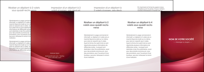 personnaliser modele de depliant 4 volets  8 pages  texture contexture structure MIDBE54743