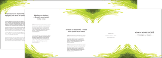 realiser depliant 4 volets  8 pages  texture contexture structure MID55009