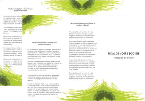 faire depliant 3 volets  6 pages  texture contexture structure MID55025