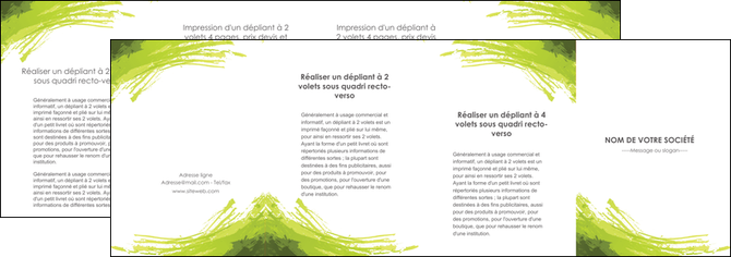 cree depliant 4 volets  8 pages  texture contexture structure MID55055