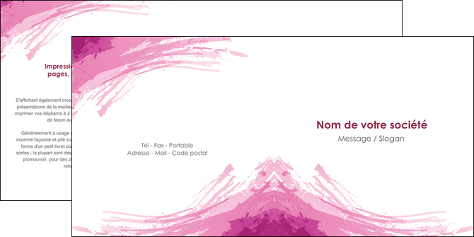 modele depliant 2 volets  4 pages  texture contexture structure MIDLU55403