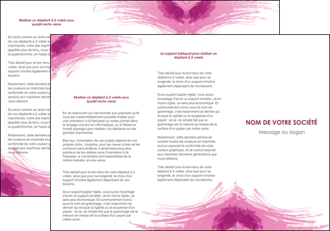 exemple depliant 3 volets  6 pages  texture contexture structure MIDLU55407