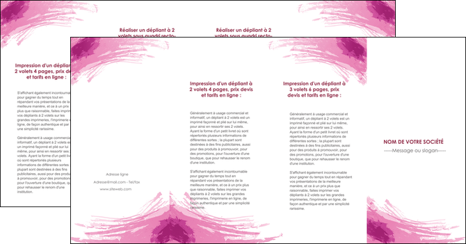 cree depliant 4 volets  8 pages  texture contexture structure MIDLU55435