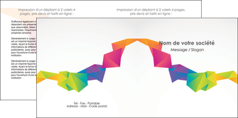 realiser depliant 2 volets  4 pages  texture contexture structure MLGI55469