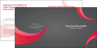 modele depliant 2 volets  4 pages  texture contexture structure MLIGCH55715