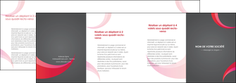 faire modele a imprimer depliant 4 volets  8 pages  texture contexture structure MLIGCH55749