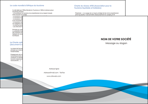 exemple depliant 2 volets  4 pages  texture contexture structure MFLUOO55855