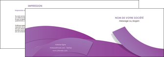 impression depliant 2 volets  4 pages  violet fond violet violet pastel MIF56925