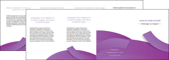 personnaliser maquette depliant 4 volets  8 pages  violet fond violet violet pastel MIF56957