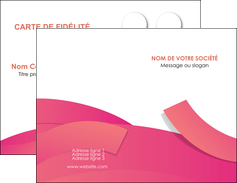 personnaliser maquette carte de visite orange rose couleur MLIG57125