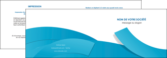 modele depliant 2 volets  4 pages  bleu bleu pastel fond bleu pastel MLIGBE57193
