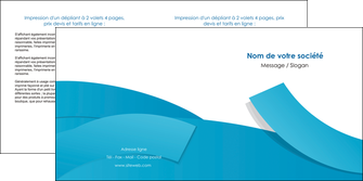 cree depliant 2 volets  4 pages  bleu bleu pastel fond bleu pastel MLIGBE57207