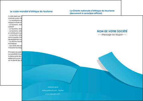 exemple depliant 2 volets  4 pages  bleu bleu pastel fond bleu pastel MLGI57217