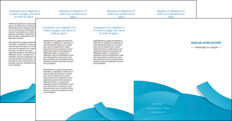 maquette en ligne a personnaliser depliant 4 volets  8 pages  bleu bleu pastel fond bleu pastel MLIGBE57225