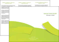 creer modele en ligne depliant 3 volets  6 pages  espaces verts vert vert pastel colore MLIGBE57255