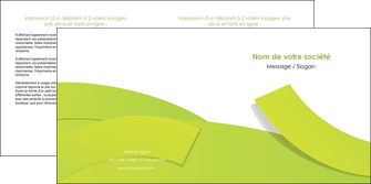creer modele en ligne depliant 2 volets  4 pages  espaces verts vert vert pastel colore MLIGBE57259