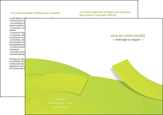 personnaliser maquette depliant 2 volets  4 pages  espaces verts vert vert pastel colore MLIGBE57269