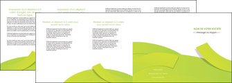 modele en ligne depliant 4 volets  8 pages  espaces verts vert vert pastel colore MLIGBE57273