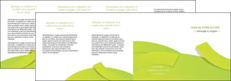 faire depliant 4 volets  8 pages  espaces verts vert vert pastel colore MLIGBE57279