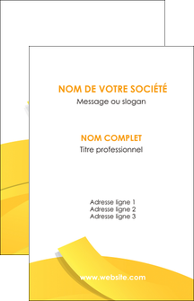 faire carte de visite jaune fond colore fond jaune MLGI57333