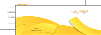 impression depliant 2 volets  4 pages  jaune fond colore fond jaune MLGI57351