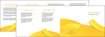 realiser depliant 4 volets  8 pages  jaune fond colore fond jaune MLGI57377