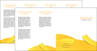 imprimerie depliant 4 volets  8 pages  jaune fond colore fond jaune MLGI57381