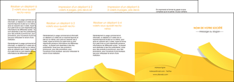 exemple depliant 4 volets  8 pages  jaune fond colore fond jaune MLGI57383