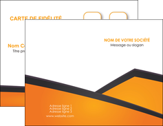 exemple carte de visite orange fond orange colore MLIG57629