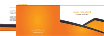 creer modele en ligne depliant 2 volets  4 pages  orange fond orange colore MLIG57637
