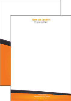 personnaliser maquette tete de lettre orange fond orange colore MLIG57653