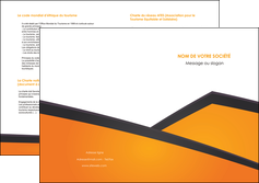 modele en ligne depliant 2 volets  4 pages  orange fond orange colore MLIG57661