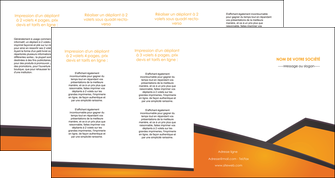 realiser depliant 4 volets  8 pages  orange fond orange colore MLIG57667