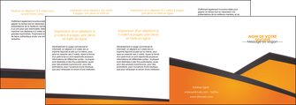 faire modele a imprimer depliant 4 volets  8 pages  orange fond orange colore MLIG57669
