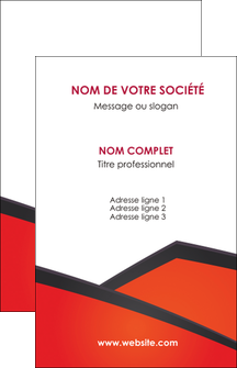 realiser carte de visite orange rouge orange colore MLIGCH57743