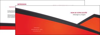 modele en ligne depliant 2 volets  4 pages  orange rouge orange colore MLIGCH57751