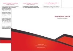 realiser depliant 3 volets  6 pages  orange rouge orange colore MLIGCH57759
