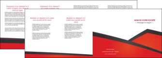 faire depliant 4 volets  8 pages  orange rouge orange colore MLIGCH57777