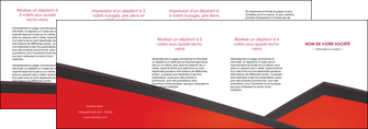 imprimerie depliant 4 volets  8 pages  orange rouge orange colore MLIGCH57783