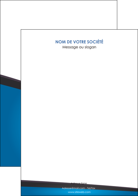 creer modele en ligne flyers bleu fond bleu couleurs froides MFLUOO57847