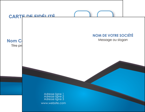 cree carte de visite bleu fond bleu couleurs froides MFLUOO57855