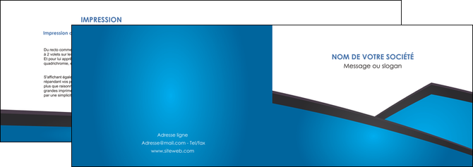 creation graphique en ligne depliant 2 volets  4 pages  bleu fond bleu couleurs froides MFLUOO57863