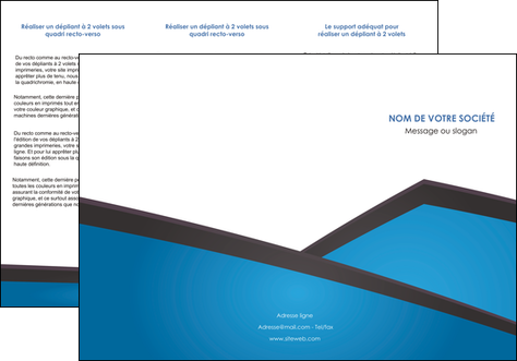 maquette en ligne a personnaliser depliant 3 volets  6 pages  bleu fond bleu couleurs froides MFLUOO57873